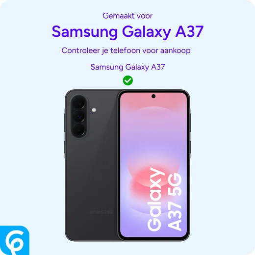 Samsung Galaxy A37 TPU Back Cover met Kunstleren Wallet Roze afbeelding 3