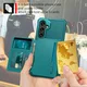 Samsung Galaxy A37 Hoesje 3-in-1 Pasjes Portemonnee Back Cover Groen afbeelding 4
