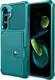 Samsung Galaxy A37 Hoesje 3-in-1 Pasjes Portemonnee Back Cover Groen afbeelding 7