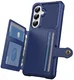Samsung Galaxy A27 TPU Back Cover met Kunstleren Wallet Blauw afbeelding 9