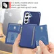 Samsung Galaxy A27 TPU Back Cover met Kunstleren Wallet Blauw afbeelding 4
