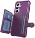 Samsung Galaxy A27 TPU Back Cover met Kunstleren Wallet Paars afbeelding 9