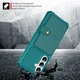 Samsung Galaxy A27 TPU Back Cover met Kunstleren Wallet Groen afbeelding 2