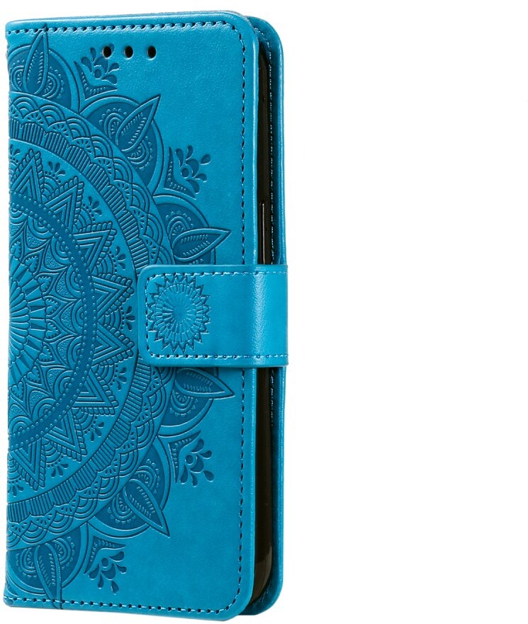 Samsung Galaxy A57 Hoesje Mandala Book Case met Pasjeshouder Blauw afbeelding 5