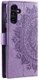 Samsung Galaxy A57 Hoesje Mandala Book Case met Pasjeshouder Paars afbeelding 6