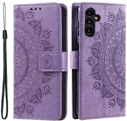 Samsung Galaxy A57 Hoesje Mandala Book Case met Pasjeshouder Paars