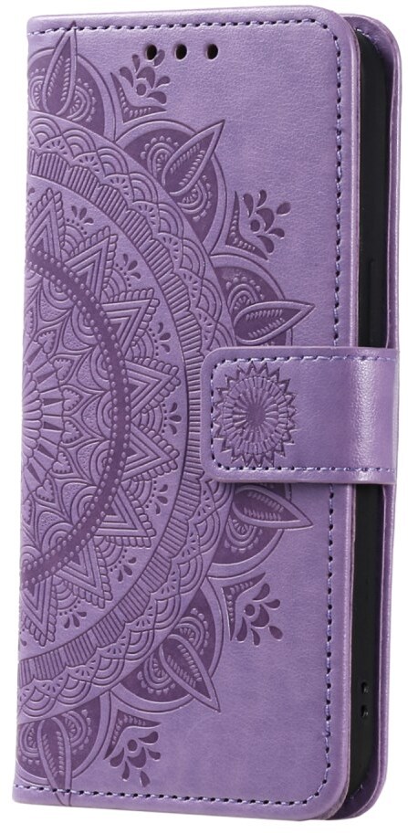 Samsung Galaxy A57 Hoesje Mandala Book Case met Pasjeshouder Paars afbeelding 5