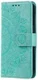 Samsung Galaxy A57 Hoesje Mandala Book Case met Pasjeshouder Groen afbeelding 5
