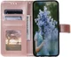 Samsung Galaxy A57 Hoesje Mandala Book Case met Pasjeshouder Roze Goud afbeelding 2