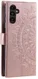 Samsung Galaxy A57 Hoesje Mandala Book Case met Pasjeshouder Roze Goud afbeelding 6