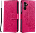 Samsung Galaxy A37 Hoesje Mandala Book Case met Pasjeshouder Roze