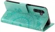 Samsung Galaxy A37 Hoesje Mandala Book Case met Pasjeshouder Groen afbeelding 4