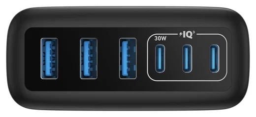 Anker (112W) Desktop Charger 6-in-1 Oplaadstation USB/USB-C Snellader Zwart afbeelding 9