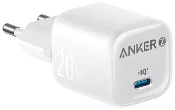 Anker Zolo (20W) Compacte GaN USB-C Adapter met Temperatuurcontrole Wit