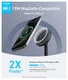 Anker MagGo Qi2 (15W) Draadloze MagSafe Oplaad Standaard Zwart afbeelding 2