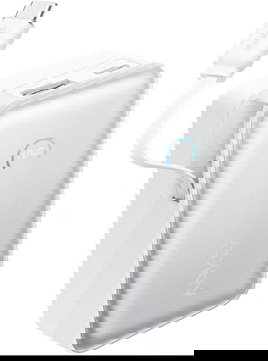 Anker Nano (45W) 10.000 mAh Powerbank Vaste USB-C Kabel Wit afbeelding 2