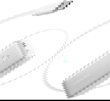 Anker Nano (45W) 10.000 mAh Powerbank Vaste USB-C Kabel Wit