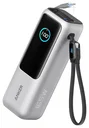 Anker (165W) Laptop/MacBook 25.000 mAh Powerbank Ingebouwde USB-C Kabels Zilver