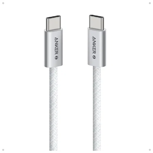 Anker Zolo (240W) USB-C naar USB-C Kabel Ultra Fast Charge 0.9M Wit afbeelding 1