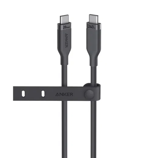 Anker Bio-Based (240W) USB-C naar USB-C Kabel Fast Charge 0.9M Zwart afbeelding 1