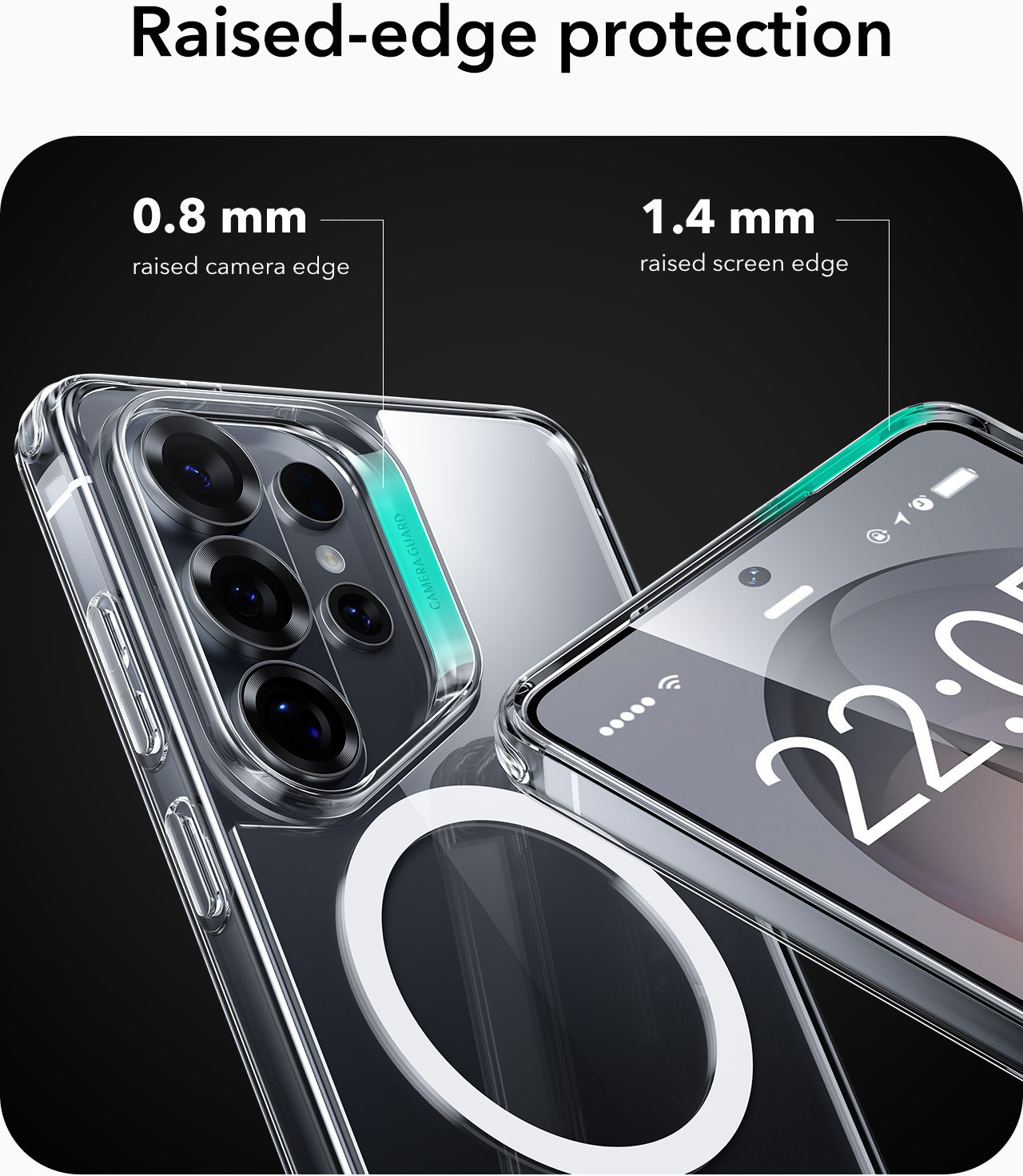 ESR Classic Hybrid Samsung Galaxy S26 Ultra Hoesje MagSafe Transparant afbeelding 5