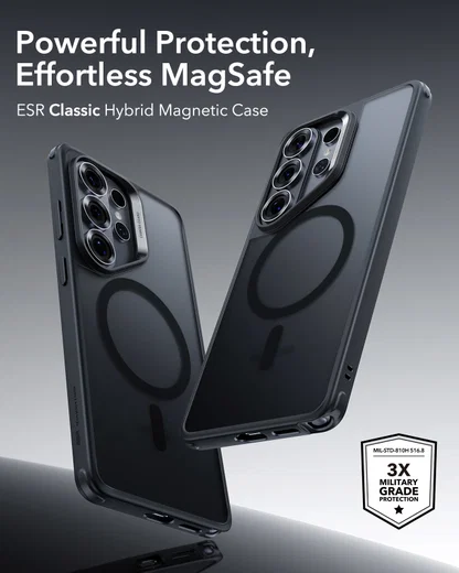 ESR Classic Hybrid Samsung Galaxy S26 Ultra Hoesje MagSafe Frosted Zwart afbeelding 4