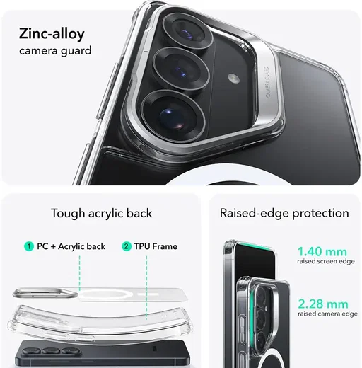 ESR Classic Hybrid HaloLock Samsung Galaxy S26 Hoesje Transparant afbeelding 5