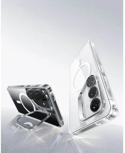 ESR Classic Hybrid MagSafe Samsung Galaxy S26 Plus Hoesje met Stand Transparant afbeelding 4