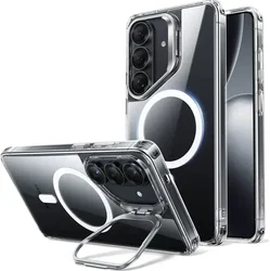 ESR Classic Hybrid MagSafe Samsung Galaxy S26 Plus Hoesje met Stand Transparant afbeelding