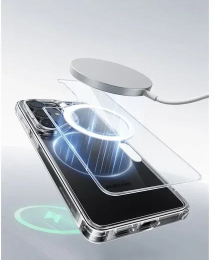 ESR Classic Hybrid MagSafe Samsung Galaxy S26 Plus Hoesje met Stand Transparant afbeelding 7