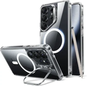 ESR Classic Hybrid MagSafe Samsung Galaxy S26 Ultra Hoesje met Stand Transparant