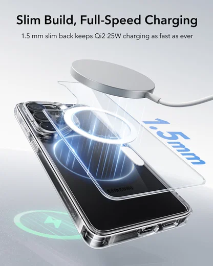 ESR Classic Hybrid MagSafe Samsung Galaxy S26 Ultra Hoesje met Stand Transparant afbeelding 5