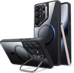 ESR Classic Hybrid MagSafe Samsung S26 Ultra Hoesje met Stand Transparant Zwart afbeelding