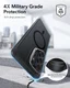 ESR Classic Hybrid MagSafe Samsung S26 Ultra Hoesje met Stand Zwart afbeelding 6