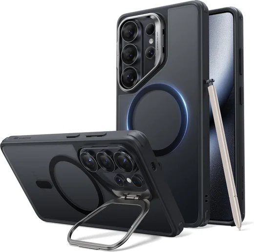 ESR Classic Hybrid MagSafe Samsung S26 Ultra Hoesje met Stand Zwart afbeelding 1