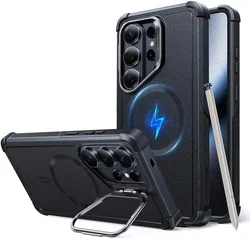 ESR Cyber Armor Samsung Galaxy S26 Ultra Hoesje MagSafe met Kickstand Zwart afbeelding