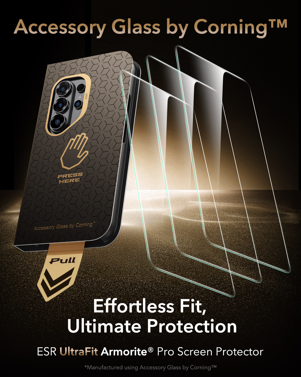 ESR UltraFit Armorite Pro Samsung Galaxy S26 Ultra Tempered Glass afbeelding 4
