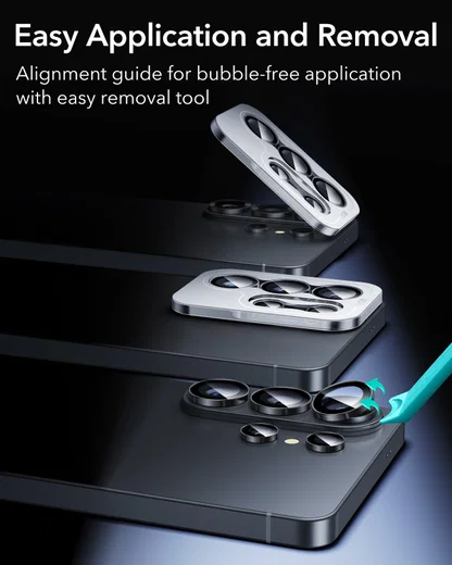 ESR Armorite Samsung Galaxy S26 Ultra Camera Lens Protector Zwart afbeelding 6