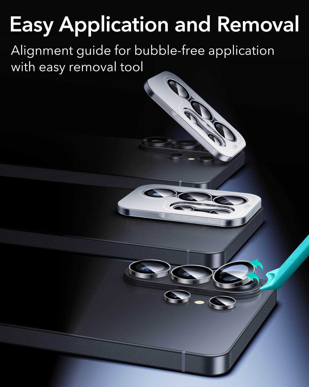 ESR Armorite Samsung Galaxy S26 Ultra Camera Lens Protector Transparant afbeelding 6