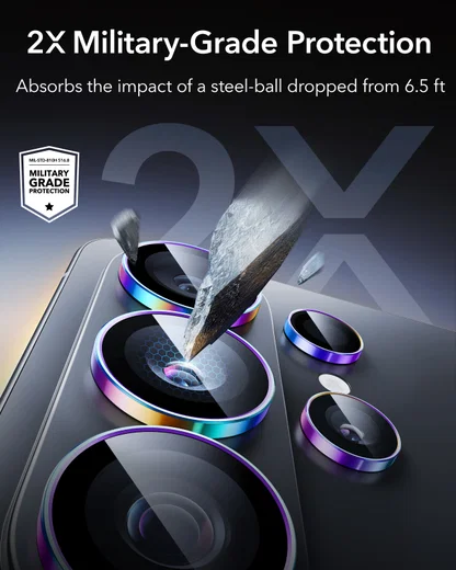 ESR Armorite Samsung Galaxy S26 Ultra Camera Lens Protector Chrome afbeelding 5