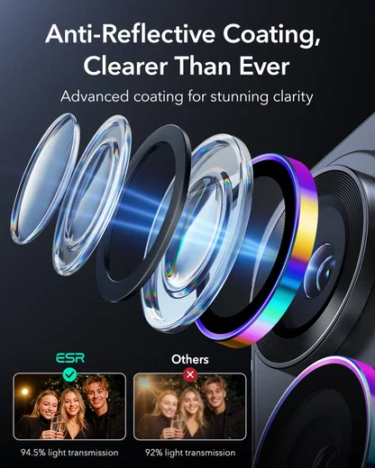 ESR Armorite Samsung Galaxy S26 Ultra Camera Lens Protector Chrome afbeelding 7