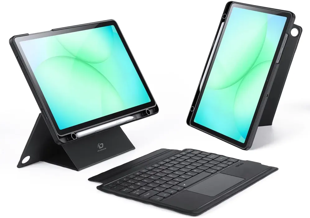 Dux Ducis Samsung Galaxy Tab A11 Plus / Tab A9 Plus Hoes Bluetooth Toetsenbord afbeelding 2