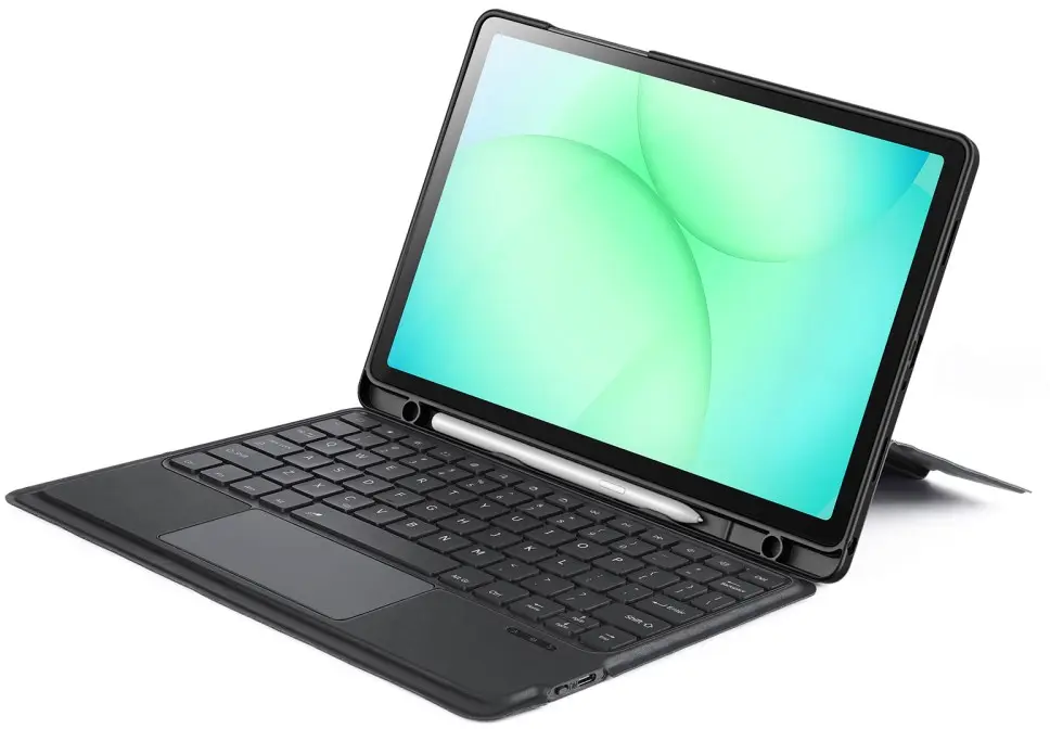 Dux Ducis Samsung Galaxy Tab A11 Plus / Tab A9 Plus Hoes Bluetooth Toetsenbord afbeelding 1