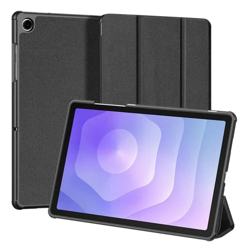 Dux Ducis Domo Samsung Galaxy Tab A11 Plus/A9 Plus Hoes Tri-Fold Book Case Zwart afbeelding 1