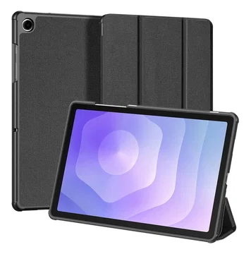 Dux Ducis Domo Samsung Galaxy Tab A11 Plus/A9 Plus Hoes Tri-Fold Book Case Zwart