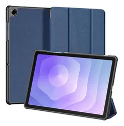 Dux Ducis Domo Samsung Galaxy Tab A11 Plus/A9 Plus Hoes Tri-Fold Book Case Blauw afbeelding
