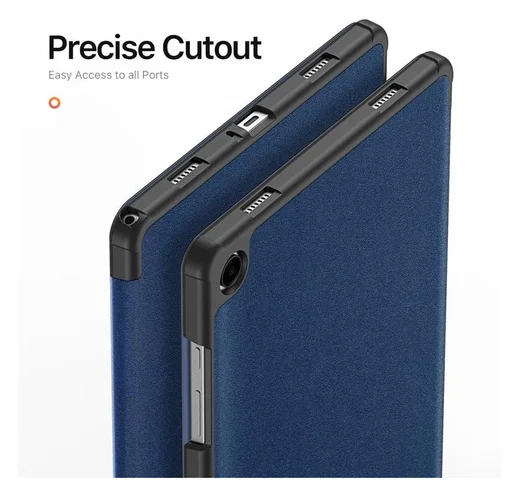 Dux Ducis Domo Samsung Galaxy Tab A11 Plus/A9 Plus Hoes Tri-Fold Book Case Blauw afbeelding 5