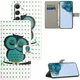 Samsung Galaxy A57 Hoesje Portemonnee Book Case Uil Print afbeelding 4