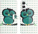 Samsung Galaxy A57 Hoesje Portemonnee Book Case Uil Print