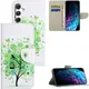 Samsung Galaxy A57 Hoesje Portemonnee Book Case Bloemen Boom Print afbeelding 5